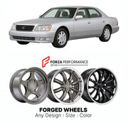 CUSTOM CLASSIC VINTAGE RESTOMOD RETRO OLD SCHOOL FORGED WHEELS RIMS for LEXUS LS XF20 1994 - 1997

Custom forged wheels for Lexus LS XF20 1994 - 1997. Classic, vintage, restomod and retro JDM wheel designs made to order in custom sizes, offsets, colors and finishes with guaranteed fitment.

We manufacture premium quality forged wheels rims for Lexus LS XF20 1994 - 1997 in any design, size, color.

JDM WHEEL DESIGNS: our Japanese collection for sedans and wagons includes designs inspired by Weds Kranze, Leon