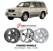 CUSTOM CLASSIC VINTAGE RESTOMOD RETRO OLD SCHOOL FORGED WHEELS RIMS for LEXUS LX J80 1995 - 1997

Custom forged wheels for Lexus LX J80 1995 - 1997. Classic, vintage, restomod and retro JDM wheel designs made to order in custom sizes, offsets, colors and finishes with guaranteed fitment.

We manufacture premium quality forged wheels rims for Lexus LX J80 1995 - 1997 in any design, size, color.

JDM WHEEL DESIGNS: our Japanese collection for SUVs and pickups includes designs inspired by Bradley V, Method Rac