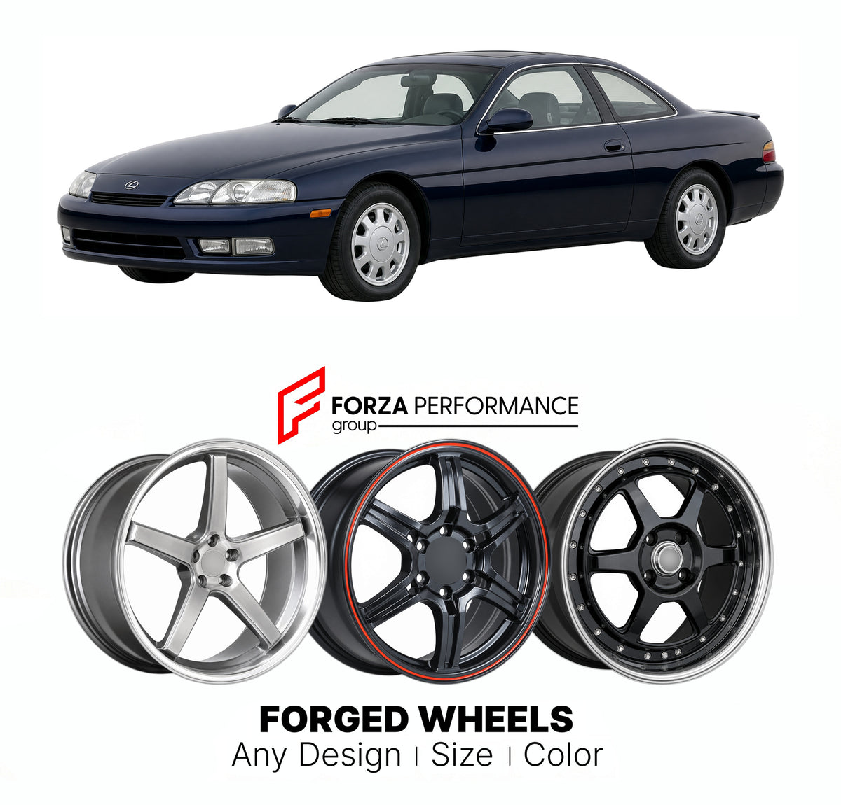 CUSTOM CLASSIC VINTAGE RESTOMOD RETRO OLD SCHOOL FORGED WHEELS RIMS for LEXUS SC Z30 1991 - 2000

Custom forged wheels for Lexus SC Z30 1991 - 2000. Classic, vintage, restomod and retro JDM wheel designs made to order in custom sizes, offsets, colors and finishes with guaranteed fitment.

We manufacture premium quality forged wheels rims for Lexus SC Z30 1991 - 2000 in any design, size, color.

JDM WHEEL DESIGNS: our Japanese collection for sports cars and coupes includes designs inspired by Rays Volk Racin