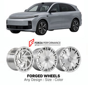 Custom forged wheels for Li Auto Li Xiang I6 2025+. Made-to-order monoblock, 2-piece and 3-piece wheels in custom sizes, offsets, colors and finishes with guaranteed vehicle fitment.

We manufacture premium quality forged wheels rims for Li Auto Li Xiang I6 2025+ in any design, size, color.

THIS WHEEL DESIGN CAN BE CUSTOM-MADE FOR YOUR CAR IN ANY SIZE AND COLOR OPTIONS
Available in monoblock, 2-piece, 3-piece, duoblock, beadlock
3D wheel renderings are provided according to the exact dimensions and specifi