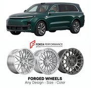 Custom forged wheels for Li Auto Li Xiang L9 2022+. Made-to-order monoblock, 2-piece and 3-piece wheels in custom sizes, offsets, colors and finishes with guaranteed vehicle fitment.

We manufacture premium quality forged wheels rims for Li Auto Li Xiang L9 2022+ in any design, size, color.

THIS WHEEL DESIGN CAN BE CUSTOM-MADE FOR YOUR CAR IN ANY SIZE AND COLOR OPTIONS
Available in monoblock, 2-piece, 3-piece, duoblock, beadlock
3D wheel renderings are provided according to the exact dimensions and specifi