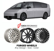 Custom forged wheels for Li Auto Li Xiang MEGA 2024+. Made-to-order monoblock, 2-piece and 3-piece wheels in custom sizes, offsets, colors and finishes with guaranteed vehicle fitment.

We manufacture premium quality forged wheels rims for Li Auto Li Xiang MEGA 2024+ in any design, size, color.

THIS WHEEL DESIGN CAN BE CUSTOM-MADE FOR YOUR CAR IN ANY SIZE AND COLOR OPTIONS
Available in monoblock, 2-piece, 3-piece, duoblock, beadlock
3D wheel renderings are provided according to the exact dimensions and spe