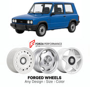 CUSTOM CLASSIC VINTAGE RESTOMOD RETRO OLD SCHOOL FORGED WHEELS RIMS for LIGIER JS4 1980 - 1983

Custom forged wheels for Ligier JS4 1980 - 1983. Classic, vintage, restomod wheel designs made to order in custom sizes, offsets, colors and finishes.

We manufacture premium quality forged wheels rims for Ligier JS4 1980 - 1983 in any design, size, color.

THIS WHEEL DESIGN CAN BE CUSTOM-MADE FOR YOUR CAR IN ANY SIZE AND COLOR OPTIONS
Available in monoblock, 2-piece, 3-piece, duoblock, beadlock
3D wheel renderin