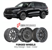 FORGED WHEELS RIMS for LINCOLN AVIATOR BLACK LABEL 2003+

Custom forged wheels for Lincoln Aviator Black Label 2003+. Made-to-order monoblock, 2-piece and 3-piece rims in custom sizes, offsets, colors and finishes with guaranteed fitment.

We manufacture premium quality forged wheels rims for Lincoln Aviator Black Label 2003+ in any design, size, color.

THIS WHEEL DESIGN CAN BE CUSTOM-MADE FOR YOUR CAR IN ANY SIZE AND COLOR OPTIONS
Available in monoblock, 2-piece, 3-piece, duoblock, beadlock
3D wheel rende