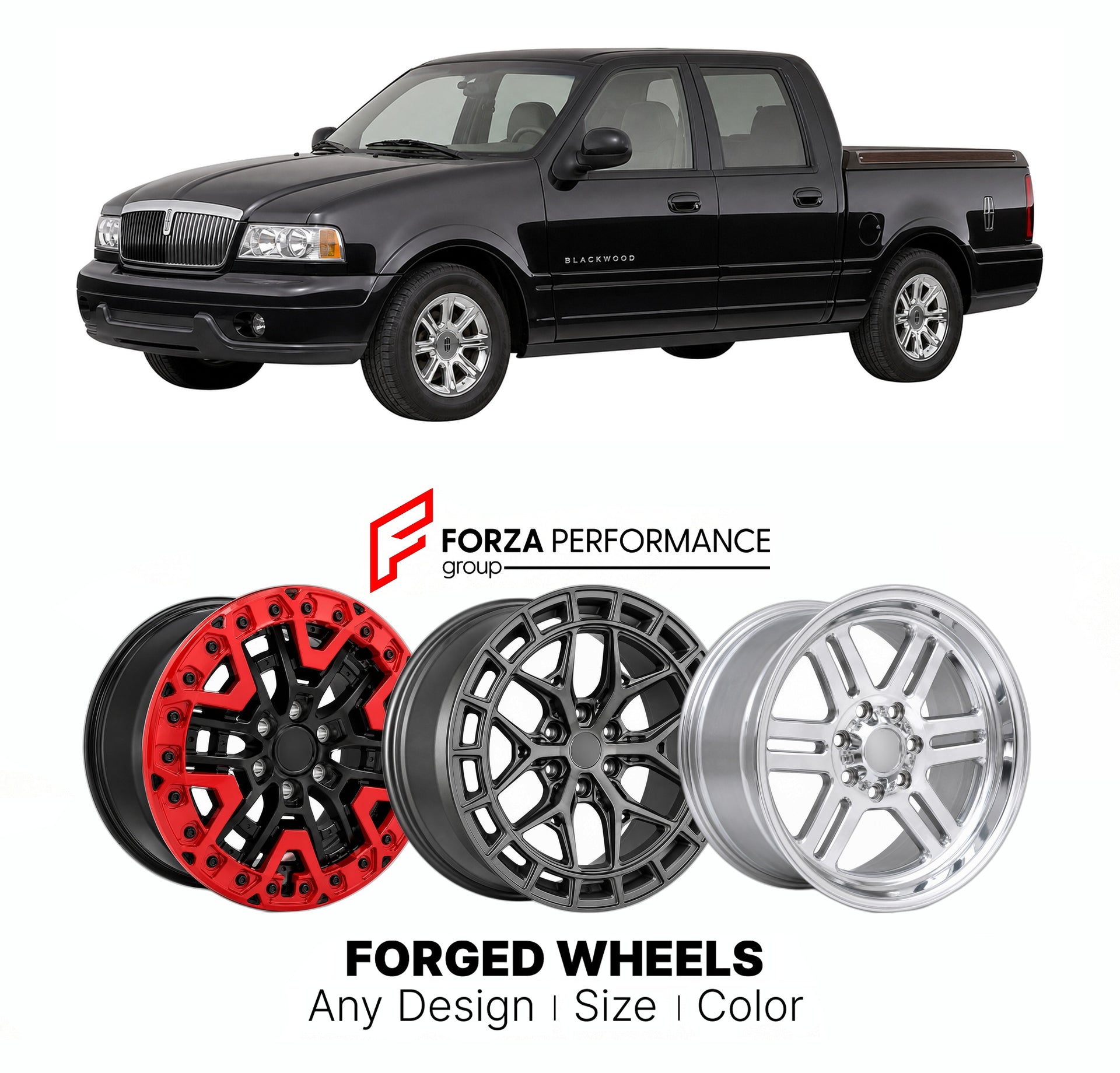 FORGED WHEELS RIMS for LINCOLN BLACKWOOD BASE 2002 - 2002

Custom forged wheels for Lincoln Blackwood Base 2002 - 2002. Made-to-order monoblock, 2-piece and 3-piece rims in custom sizes, offsets, colors and finishes with guaranteed fitment.

We manufacture premium quality forged wheels rims for Lincoln Blackwood Base 2002 - 2002 in any design, size, color.

THIS WHEEL DESIGN CAN BE CUSTOM-MADE FOR YOUR CAR IN ANY SIZE AND COLOR OPTIONS
Available in monoblock, 2-piece, 3-piece, duoblock, beadlock
3D wheel re