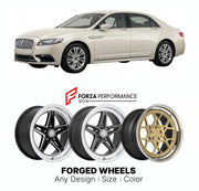 FORGED WHEELS RIMS for LINCOLN CONTINENTAL 2017 - 2020

Custom forged wheels for Lincoln Continental 2017 - 2020. Made-to-order monoblock, 2-piece and 3-piece rims in custom sizes, offsets, colors and finishes with guaranteed fitment.

We manufacture premium quality forged wheels rims for Lincoln Continental 2017 - 2020 in any design, size, color.

THIS WHEEL DESIGN CAN BE CUSTOM-MADE FOR YOUR CAR IN ANY SIZE AND COLOR OPTIONS
Available in monoblock, 2-piece, 3-piece, duoblock, beadlock
3D wheel renderings 