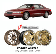 FORGED WHEELS RIMS for LINCOLN MARK VIII BASE FN10 1993 - 1998

Custom forged wheels for Lincoln Mark VIII Base FN10 1993 - 1998. Made-to-order monoblock, 2-piece and 3-piece rims in custom sizes, offsets, colors and finishes with guaranteed fitment.

We manufacture premium quality forged wheels rims for Lincoln Mark VIII Base FN10 1993 - 1998 in any design, size, color.

THIS WHEEL DESIGN CAN BE CUSTOM-MADE FOR YOUR CAR IN ANY SIZE AND COLOR OPTIONS
Available in monoblock, 2-piece, 3-piece, duoblock, beadl
