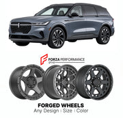 FORGED WHEELS RIMS for LINCOLN NAUTILUS 2024+

Custom forged wheels for Lincoln Nautilus 2024+. Made-to-order monoblock, 2-piece and 3-piece rims in custom sizes, offsets, colors and finishes with guaranteed fitment.

We manufacture premium quality forged wheels rims for Lincoln Nautilus 2024+ in any design, size, color.

THIS WHEEL DESIGN CAN BE CUSTOM-MADE FOR YOUR CAR IN ANY SIZE AND COLOR OPTIONS
Available in monoblock, 2-piece, 3-piece, duoblock, beadlock
3D wheel renderings are provided according to t
