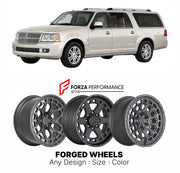 FORGED WHEELS RIMS for LINCOLN NAVIGATOR L 1998+

Custom forged wheels for Lincoln Navigator L 1998+. Made-to-order monoblock, 2-piece and 3-piece rims in custom sizes, offsets, colors and finishes with guaranteed fitment.

We manufacture premium quality forged wheels rims for Lincoln Navigator L 1998+ in any design, size, color.

THIS WHEEL DESIGN CAN BE CUSTOM-MADE FOR YOUR CAR IN ANY SIZE AND COLOR OPTIONS
Available in monoblock, 2-piece, 3-piece, duoblock, beadlock
3D wheel renderings are provided accor