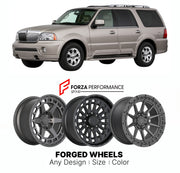 FORGED WHEELS RIMS for LINCOLN NAVIGATOR ULTIMATE 1998+

Custom forged wheels for Lincoln Navigator Ultimate 1998+. Made-to-order monoblock, 2-piece and 3-piece rims in custom sizes, offsets, colors and finishes with guaranteed fitment.

We manufacture premium quality forged wheels rims for Lincoln Navigator Ultimate 1998+ in any design, size, color.

THIS WHEEL DESIGN CAN BE CUSTOM-MADE FOR YOUR CAR IN ANY SIZE AND COLOR OPTIONS
Available in monoblock, 2-piece, 3-piece, duoblock, beadlock
3D wheel renderin