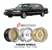 FORGED WHEELS RIMS for LINCOLN TOWN CAR BALLISTIC PROTECTION SERIES 1990 - 2011

Custom forged wheels for Lincoln Town Car Ballistic Protection Series 1990 - 2011. Made-to-order monoblock, 2-piece and 3-piece rims in custom sizes, offsets, colors and finishes with guaranteed fitment.

We manufacture premium quality forged wheels rims for Lincoln Town Car Ballistic Protection Series 1990 - 2011 in any design, size, color.

THIS WHEEL DESIGN CAN BE CUSTOM-MADE FOR YOUR CAR IN ANY SIZE AND COLOR OPTIONS
Availa
