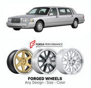 FORGED WHEELS RIMS for LINCOLN TOWN CAR L 1990 - 2011

Custom forged wheels for Lincoln Town Car L 1990 - 2011. Made-to-order monoblock, 2-piece and 3-piece rims in custom sizes, offsets, colors and finishes with guaranteed fitment.

We manufacture premium quality forged wheels rims for Lincoln Town Car L 1990 - 2011 in any design, size, color.

THIS WHEEL DESIGN CAN BE CUSTOM-MADE FOR YOUR CAR IN ANY SIZE AND COLOR OPTIONS
Available in monoblock, 2-piece, 3-piece, duoblock, beadlock
3D wheel renderings are