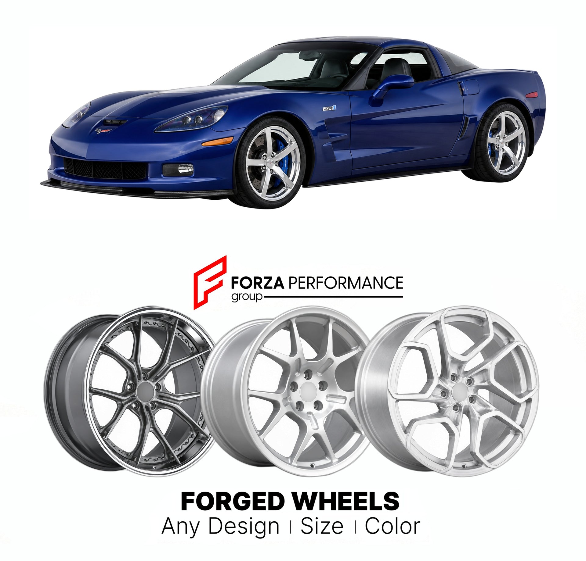 FORGED WHEELS RIMS for LINGENFELTER CORVETTE C6 ZR1 PACKAGE C4 C5 C7 C8 1990+

Custom forged wheels for Lingenfelter Corvette C6 ZR1 Package C4 C5 C7 C8 1990+. Made-to-order monoblock, 2-piece and 3-piece rims in custom sizes, offsets, colors and finishes with guaranteed fitment.

We manufacture premium quality forged wheels rims for Lingenfelter Corvette C6 ZR1 Package C4 C5 C7 C8 1990+ in any design, size, color.

THIS WHEEL DESIGN CAN BE CUSTOM-MADE FOR YOUR CAR IN ANY SIZE AND COLOR OPTIONS
Available in