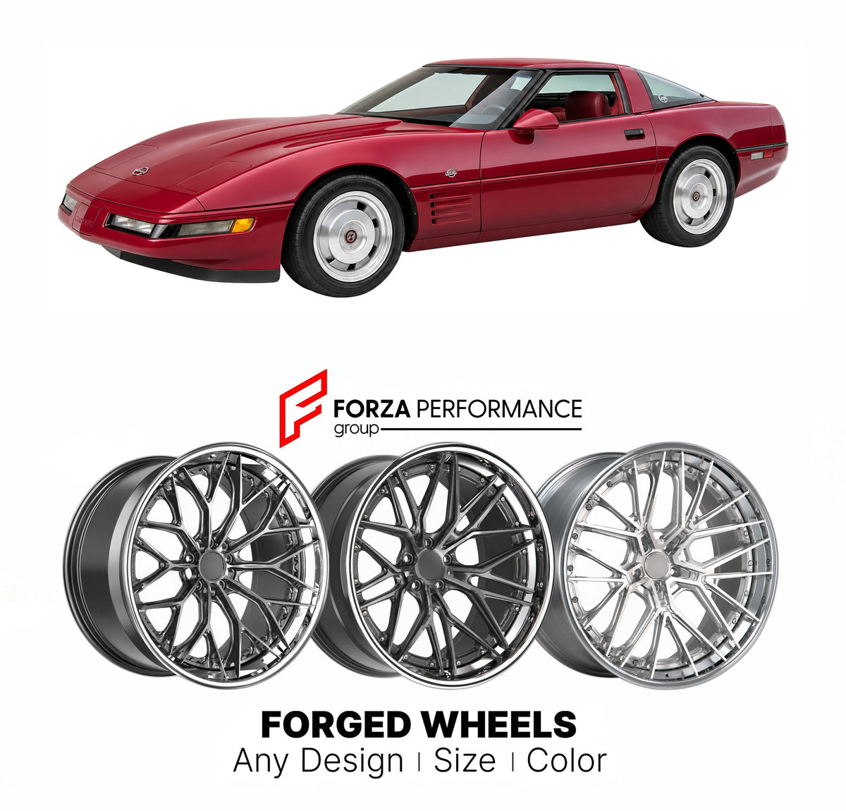 FORGED WHEELS RIMS for LINGENFELTER CORVETTE ZR-1 C4 1993 - 1993

Custom forged wheels for Lingenfelter Corvette ZR-1 C4 1993 - 1993. Made-to-order monoblock, 2-piece and 3-piece rims in custom sizes, offsets, colors and finishes with guaranteed fitment.

We manufacture premium quality forged wheels rims for Lingenfelter Corvette ZR-1 C4 1993 - 1993 in any design, size, color.

THIS WHEEL DESIGN CAN BE CUSTOM-MADE FOR YOUR CAR IN ANY SIZE AND COLOR OPTIONS
Available in monoblock, 2-piece, 3-piece, duoblock,