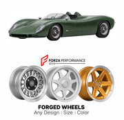 CUSTOM CLASSIC VINTAGE RESTOMOD RETRO OLD SCHOOL FORGED WHEELS RIMS for LOLA T110 GROUP 6 7 1967 - 1967

Custom forged wheels for Lola T110 Group 6 7 1967 - 1967. Classic, vintage, restomod wheel designs made to order in custom sizes, offsets, colors and finishes.

We manufacture premium quality forged wheels rims for Lola T110 Group 6 7 1967 - 1967 in any design, size, color.

THIS WHEEL DESIGN CAN BE CUSTOM-MADE FOR YOUR CAR IN ANY SIZE AND COLOR OPTIONS
Available in monoblock, 2-piece, 3-piece, duoblock,