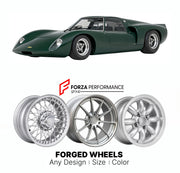 CUSTOM CLASSIC VINTAGE RESTOMOD RETRO OLD SCHOOL FORGED WHEELS RIMS for LOLA T160 GROUP 7 CAN-AM 1968 - 1969

Custom forged wheels for Lola T160 Group 7 Can-Am 1968 - 1969. Classic, vintage, restomod wheel designs made to order in custom sizes, offsets, colors and finishes.

We manufacture premium quality forged wheels rims for Lola T160 Group 7 Can-Am 1968 - 1969 in any design, size, color.

THIS WHEEL DESIGN CAN BE CUSTOM-MADE FOR YOUR CAR IN ANY SIZE AND COLOR OPTIONS
Available in monoblock, 2-piece, 3-p