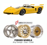 CUSTOM CLASSIC VINTAGE RESTOMOD RETRO OLD SCHOOL FORGED WHEELS RIMS for LOLA T163 GROUP 7 CAN-AM 1969 - 1969

Custom forged wheels for Lola T163 Group 7 Can-Am 1969 - 1969. Classic, vintage, restomod wheel designs made to order in custom sizes, offsets, colors and finishes.

We manufacture premium quality forged wheels rims for Lola T163 Group 7 Can-Am 1969 - 1969 in any design, size, color.

THIS WHEEL DESIGN CAN BE CUSTOM-MADE FOR YOUR CAR IN ANY SIZE AND COLOR OPTIONS
Available in monoblock, 2-piece, 3-p