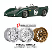 CUSTOM CLASSIC VINTAGE RESTOMOD RETRO OLD SCHOOL FORGED WHEELS RIMS for LOLA T220 GROUP 7 CAN-AM 1971 - 1971

Custom forged wheels for Lola T220 Group 7 Can-Am 1971 - 1971. Classic, vintage, restomod wheel designs made to order in custom sizes, offsets, colors and finishes.

We manufacture premium quality forged wheels rims for Lola T220 Group 7 Can-Am 1971 - 1971 in any design, size, color.

THIS WHEEL DESIGN CAN BE CUSTOM-MADE FOR YOUR CAR IN ANY SIZE AND COLOR OPTIONS
Available in monoblock, 2-piece, 3-p
