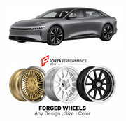 FORGED WHEELS RIMS for LUCID AIR DREAM EDITION 2021+

Custom forged wheels for Lucid Air Dream Edition 2021+. Made-to-order monoblock, 2-piece and 3-piece rims in custom sizes, offsets, colors and finishes with guaranteed fitment.

We manufacture premium quality forged wheels rims for Lucid Air Dream Edition 2021+ in any design, size, color.

THIS WHEEL DESIGN CAN BE CUSTOM-MADE FOR YOUR CAR IN ANY SIZE AND COLOR OPTIONS
Available in monoblock, 2-piece, 3-piece, duoblock, beadlock
3D wheel renderings are pr