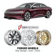 FORGED WHEELS RIMS for LUCID AIR GRAND TOURING 2023+

Custom forged wheels for Lucid Air Grand Touring 2023+. Made-to-order monoblock, 2-piece and 3-piece rims in custom sizes, offsets, colors and finishes with guaranteed fitment.

We manufacture premium quality forged wheels rims for Lucid Air Grand Touring 2023+ in any design, size, color.

THIS WHEEL DESIGN CAN BE CUSTOM-MADE FOR YOUR CAR IN ANY SIZE AND COLOR OPTIONS
Available in monoblock, 2-piece, 3-piece, duoblock, beadlock
3D wheel renderings are pr