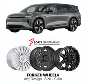 FORGED WHEELS RIMS for LUCID GRAVITY DREAM EDITION 2025+

Custom forged wheels for Lucid Gravity Dream Edition 2025+. Made-to-order monoblock, 2-piece and 3-piece rims in custom sizes, offsets, colors and finishes with guaranteed fitment.

We manufacture premium quality forged wheels rims for Lucid Gravity Dream Edition 2025+ in any design, size, color.

THIS WHEEL DESIGN CAN BE CUSTOM-MADE FOR YOUR CAR IN ANY SIZE AND COLOR OPTIONS
Available in monoblock, 2-piece, 3-piece, duoblock, beadlock
3D wheel rende