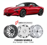 Custom forged wheels for MG Cyberster 2023+. Made-to-order monoblock, 2-piece and 3-piece wheels in custom sizes, offsets, colors and finishes with guaranteed vehicle fitment.

We manufacture premium quality forged wheels rims for MG Cyberster 2023+ in any design, size, color.

THIS WHEEL DESIGN CAN BE CUSTOM-MADE FOR YOUR CAR IN ANY SIZE AND COLOR OPTIONS
Available in monoblock, 2-piece, 3-piece, duoblock, beadlock
3D wheel renderings are provided according to the exact dimensions and specifications reques