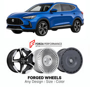Custom forged wheels for MG HS 2024+. Made-to-order monoblock, 2-piece and 3-piece wheels in custom sizes, offsets, colors and finishes with guaranteed vehicle fitment.

We manufacture premium quality forged wheels rims for MG HS 2024+ in any design, size, color.

THIS WHEEL DESIGN CAN BE CUSTOM-MADE FOR YOUR CAR IN ANY SIZE AND COLOR OPTIONS
Available in monoblock, 2-piece, 3-piece, duoblock, beadlock
3D wheel renderings are provided according to the exact dimensions and specifications requested by the cli