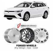 Custom forged wheels for MG MG5 EV Roewe Ei5 2020+. Made-to-order monoblock, 2-piece and 3-piece wheels in custom sizes, offsets, colors and finishes with guaranteed vehicle fitment.

We manufacture premium quality forged wheels rims for MG MG5 EV Roewe Ei5 2020+ in any design, size, color.

THIS WHEEL DESIGN CAN BE CUSTOM-MADE FOR YOUR CAR IN ANY SIZE AND COLOR OPTIONS
Available in monoblock, 2-piece, 3-piece, duoblock, beadlock
3D wheel renderings are provided according to the exact dimensions and specifi