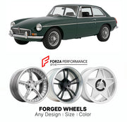CUSTOM CLASSIC VINTAGE RESTOMOD RETRO OLD SCHOOL FORGED WHEELS RIMS for MG MGB GT 1962 - 1980

Custom forged wheels for MG MGB GT 1962 - 1980. Classic, vintage, restomod wheel designs made to order in custom sizes, offsets, colors and finishes.

We manufacture premium quality forged wheels rims for MG MGB GT 1962 - 1980 in any design, size, color.

THIS WHEEL DESIGN CAN BE CUSTOM-MADE FOR YOUR CAR IN ANY SIZE AND COLOR OPTIONS
Available in monoblock, 2-piece, 3-piece, duoblock, beadlock
3D wheel renderings 