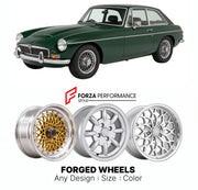 CUSTOM CLASSIC VINTAGE RESTOMOD RETRO OLD SCHOOL FORGED WHEELS RIMS for MG MGC 1967 - 1969

Custom forged wheels for MG MGC 1967 - 1969. Classic, vintage, restomod wheel designs made to order in custom sizes, offsets, colors and finishes.

We manufacture premium quality forged wheels rims for MG MGC 1967 - 1969 in any design, size, color.

THIS WHEEL DESIGN CAN BE CUSTOM-MADE FOR YOUR CAR IN ANY SIZE AND COLOR OPTIONS
Available in monoblock, 2-piece, 3-piece, duoblock, beadlock
3D wheel renderings are provi