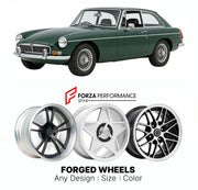 CUSTOM CLASSIC VINTAGE RESTOMOD RETRO OLD SCHOOL FORGED WHEELS RIMS for MG MGC GT 1967 - 1969

Custom forged wheels for MG MGC GT 1967 - 1969. Classic, vintage, restomod wheel designs made to order in custom sizes, offsets, colors and finishes.

We manufacture premium quality forged wheels rims for MG MGC GT 1967 - 1969 in any design, size, color.

THIS WHEEL DESIGN CAN BE CUSTOM-MADE FOR YOUR CAR IN ANY SIZE AND COLOR OPTIONS
Available in monoblock, 2-piece, 3-piece, duoblock, beadlock
3D wheel renderings 