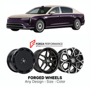 Custom forged wheels for Maextro JAC Huawei S800 2025+. Made-to-order monoblock, 2-piece and 3-piece wheels in custom sizes, offsets, colors and finishes with guaranteed vehicle fitment.

We manufacture premium quality forged wheels rims for Maextro JAC Huawei S800 2025+ in any design, size, color.

THIS WHEEL DESIGN CAN BE CUSTOM-MADE FOR YOUR CAR IN ANY SIZE AND COLOR OPTIONS
Available in monoblock, 2-piece, 3-piece, duoblock, beadlock
3D wheel renderings are provided according to the exact dimensions and