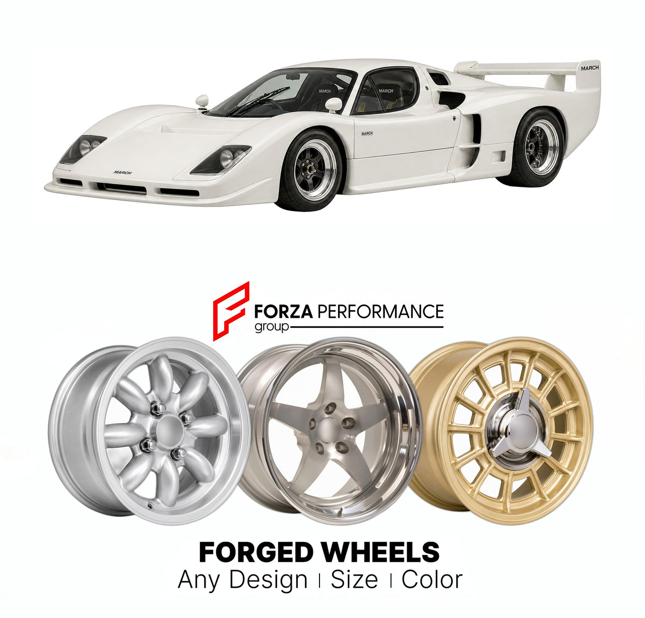 CUSTOM CLASSIC VINTAGE RESTOMOD RETRO OLD SCHOOL FORGED WHEELS RIMS for MARCH 84G 1984 - 1984

Custom forged wheels for March 84G 1984 - 1984. Classic, vintage, restomod wheel designs made to order in custom sizes, offsets, colors and finishes.

We manufacture premium quality forged wheels rims for March 84G 1984 - 1984 in any design, size, color.

THIS WHEEL DESIGN CAN BE CUSTOM-MADE FOR YOUR CAR IN ANY SIZE AND COLOR OPTIONS
Available in monoblock, 2-piece, 3-piece, duoblock, beadlock
3D wheel renderings 
