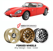 CUSTOM CLASSIC VINTAGE RESTOMOD RETRO OLD SCHOOL FORGED WHEELS RIMS for MARCOS 1800 GT 1964 - 1966

Custom forged wheels for Marcos 1800 GT 1964 - 1966. Classic, vintage, restomod wheel designs made to order in custom sizes, offsets, colors and finishes.

We manufacture premium quality forged wheels rims for Marcos 1800 GT 1964 - 1966 in any design, size, color.

THIS WHEEL DESIGN CAN BE CUSTOM-MADE FOR YOUR CAR IN ANY SIZE AND COLOR OPTIONS
Available in monoblock, 2-piece, 3-piece, duoblock, beadlock
3D wh