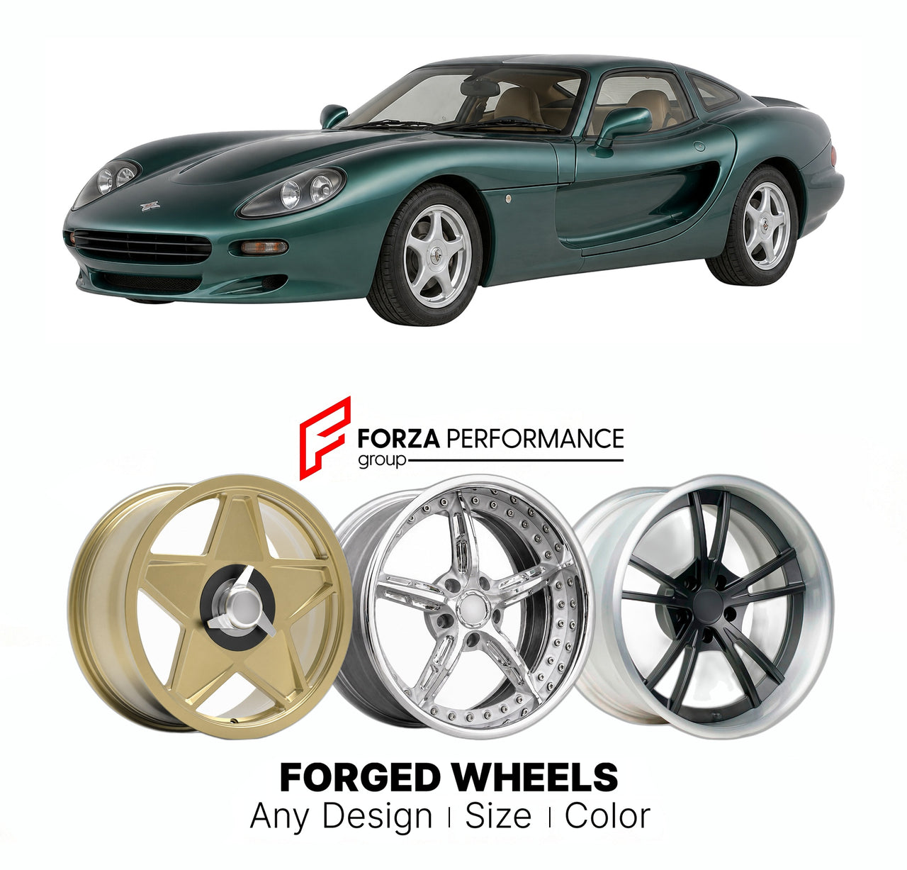 CUSTOM CLASSIC VINTAGE RESTOMOD RETRO OLD SCHOOL FORGED WHEELS RIMS for MARCOS MANTIS 1997 - 1999

Custom forged wheels for Marcos Mantis 1997 - 1999. Classic, vintage, restomod wheel designs made to order in custom sizes, offsets, colors and finishes.

We manufacture premium quality forged wheels rims for Marcos Mantis 1997 - 1999 in any design, size, color.

THIS WHEEL DESIGN CAN BE CUSTOM-MADE FOR YOUR CAR IN ANY SIZE AND COLOR OPTIONS
Available in monoblock, 2-piece, 3-piece, duoblock, beadlock
3D wheel