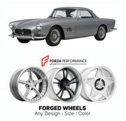 CUSTOM CLASSIC VINTAGE RESTOMOD RETRO OLD SCHOOL FORGED WHEELS RIMS for MASERATI 3500 GT 1957 - 1964

Custom forged wheels for Maserati 3500 GT 1957 - 1964. Classic, vintage, restomod wheel designs made to order in custom sizes, offsets, colors and finishes.

We manufacture premium quality forged wheels rims for Maserati 3500 GT 1957 - 1964 in any design, size, color.

THIS WHEEL DESIGN CAN BE CUSTOM-MADE FOR YOUR CAR IN ANY SIZE AND COLOR OPTIONS
Available in monoblock, 2-piece, 3-piece, duoblock, beadlock