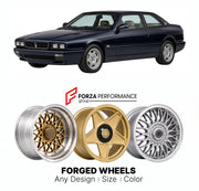 CUSTOM CLASSIC VINTAGE RESTOMOD RETRO OLD SCHOOL FORGED WHEELS RIMS for MASERATI GHIBLI II AM336 1992 - 1997

Custom forged wheels for Maserati Ghibli II AM336 1992 - 1997. Classic, vintage, restomod wheel designs made to order in custom sizes, offsets, colors and finishes.

We manufacture premium quality forged wheels rims for Maserati Ghibli II AM336 1992 - 1997 in any design, size, color.

THIS WHEEL DESIGN CAN BE CUSTOM-MADE FOR YOUR CAR IN ANY SIZE AND COLOR OPTIONS
Available in monoblock, 2-piece, 3-p