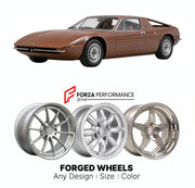 CUSTOM CLASSIC VINTAGE RESTOMOD RETRO OLD SCHOOL FORGED WHEELS RIMS for MASERATI MK 1972 - 1983

Custom forged wheels for Maserati MK 1972 - 1983. Classic, vintage, restomod wheel designs made to order in custom sizes, offsets, colors and finishes.

We manufacture premium quality forged wheels rims for Maserati MK 1972 - 1983 in any design, size, color.

THIS WHEEL DESIGN CAN BE CUSTOM-MADE FOR YOUR CAR IN ANY SIZE AND COLOR OPTIONS
Available in monoblock, 2-piece, 3-piece, duoblock, beadlock
3D wheel rende