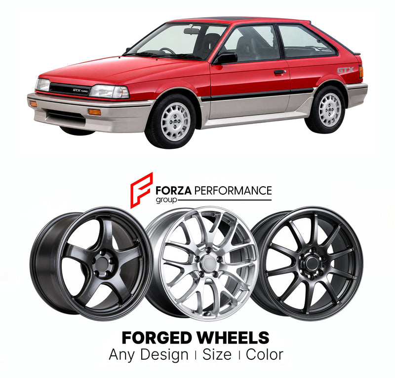 CUSTOM CLASSIC VINTAGE RESTOMOD RETRO OLD SCHOOL FORGED WHEELS RIMS for MAZDA 323 GTX BFMR 1986 - 1989