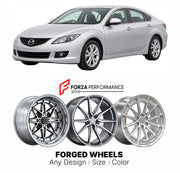 FORGED WHEELS RIMS for MAZDA 6 ATENZA GH 2008 - 2012

Custom forged wheels for Mazda 6 Atenza GH 2008 - 2012. Made-to-order monoblock, 2-piece and 3-piece rims in custom sizes, offsets, colors and finishes with guaranteed fitment.

We manufacture premium quality forged wheels rims for Mazda 6 Atenza GH 2008 - 2012 in any design, size, color.

JDM WHEEL DESIGNS: our Japanese collection for sedans and wagons includes designs inspired by Weds Kranze, Wald, Leon Hardiritt, Vossen, Kuhl Racing, Aimgain, Work Whe