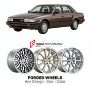 CUSTOM CLASSIC VINTAGE RESTOMOD RETRO OLD SCHOOL FORGED WHEELS RIMS for MAZDA CAPELLA 626 GC 1982 - 1987

Custom forged wheels for Mazda Capella 626 GC 1982 - 1987. Classic, vintage, restomod and retro JDM wheel designs made to order in custom sizes, offsets, colors and finishes with guaranteed fitment.

We manufacture premium quality forged wheels rims for Mazda Capella 626 GC 1982 - 1987 in any design, size, color.

JDM WHEEL DESIGNS: our Japanese collection for sedans and wagons includes designs inspired