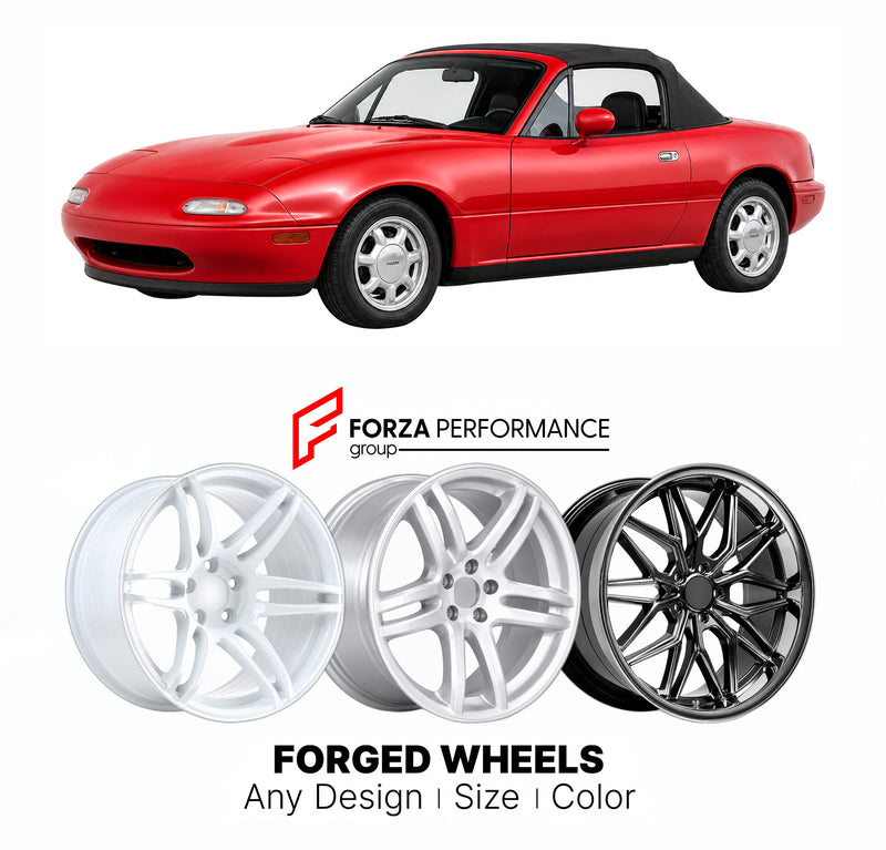 CUSTOM CLASSIC VINTAGE RESTOMOD RETRO OLD SCHOOL FORGED WHEELS RIMS for MAZDA MX-5 MIATA ROADSTER NA 1989 - 1997