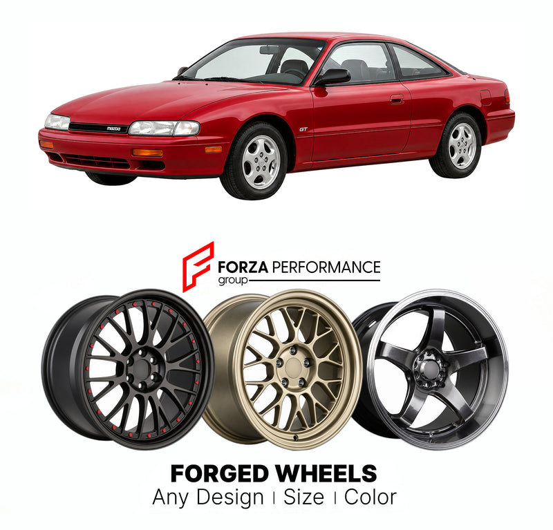 CUSTOM CLASSIC VINTAGE RESTOMOD RETRO OLD SCHOOL FORGED WHEELS RIMS for MAZDA MX-6 GD 1987 - 1992