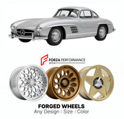 CUSTOM CLASSIC VINTAGE RESTOMOD RETRO OLD SCHOOL FORGED WHEELS RIMS for MERCEDES-BENZ 300 SL W198 1957 - 1963

Custom forged wheels for Mercedes-Benz 300 SL W198 1957 - 1963. Classic, vintage, restomod wheel designs made to order in custom sizes, offsets, colors and finishes.

We manufacture premium quality forged wheels rims for Mercedes-Benz 300 SL W198 1957 - 1963 in any design, size, color.

THIS WHEEL DESIGN CAN BE CUSTOM-MADE FOR YOUR CAR IN ANY SIZE AND COLOR OPTIONS
Available in monoblock, 2-piece, 