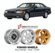 CUSTOM CLASSIC VINTAGE RESTOMOD RETRO OLD SCHOOL FORGED WHEELS RIMS for MERCEDES-BENZ CL-CLASS C140 1992 - 1999

Custom forged wheels for Mercedes-Benz CL-Class C140 1992 - 1999. Classic, vintage, restomod wheel designs made to order in custom sizes, offsets, colors and finishes.

We manufacture premium quality forged wheels rims for Mercedes-Benz CL-Class C140 1992 - 1999 in any design, size, color.

THIS WHEEL DESIGN CAN BE CUSTOM-MADE FOR YOUR CAR IN ANY SIZE AND COLOR OPTIONS
Available in monoblock, 2-p