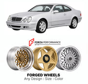 CUSTOM CLASSIC VINTAGE RESTOMOD RETRO OLD SCHOOL FORGED WHEELS RIMS for MERCEDES-BENZ CLK C208 1997 - 2002

Custom forged wheels for Mercedes-Benz CLK C208 1997 - 2002. Classic, vintage, restomod wheel designs made to order in custom sizes, offsets, colors and finishes.

We manufacture premium quality forged wheels rims for Mercedes-Benz CLK C208 1997 - 2002 in any design, size, color.

THIS WHEEL DESIGN CAN BE CUSTOM-MADE FOR YOUR CAR IN ANY SIZE AND COLOR OPTIONS
Available in monoblock, 2-piece, 3-piece, 