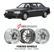 CUSTOM CLASSIC VINTAGE RESTOMOD RETRO OLD SCHOOL FORGED WHEELS RIMS for MERCEDES-BENZ E-CLASS 500 E/E 500 W124 1990 - 1995

Custom forged wheels for Mercedes-Benz E-Class 500 E/E 500 W124 1990 - 1995. Classic, vintage, restomod wheel designs made to order in custom sizes, offsets, colors and finishes.

We manufacture premium quality forged wheels rims for Mercedes-Benz E-Class 500 E/E 500 W124 1990 - 1995 in any design, size, color.

THIS WHEEL DESIGN CAN BE CUSTOM-MADE FOR YOUR CAR IN ANY SIZE AND COLOR OP