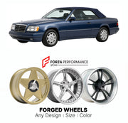 CUSTOM CLASSIC VINTAGE RESTOMOD RETRO OLD SCHOOL FORGED WHEELS RIMS for MERCEDES-BENZ E-CLASS A124 CABRIOLET 1991 - 1997

Custom forged wheels for Mercedes-Benz E-Class A124 Cabriolet 1991 - 1997. Classic, vintage, restomod wheel designs made to order in custom sizes, offsets, colors and finishes.

We manufacture premium quality forged wheels rims for Mercedes-Benz E-Class A124 Cabriolet 1991 - 1997 in any design, size, color.

THIS WHEEL DESIGN CAN BE CUSTOM-MADE FOR YOUR CAR IN ANY SIZE AND COLOR OPTIONS
