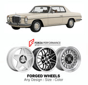 CUSTOM CLASSIC VINTAGE RESTOMOD RETRO OLD SCHOOL FORGED WHEELS RIMS for MERCEDES-BENZ E-CLASS C114 COUPE 1969 - 1976

Custom forged wheels for Mercedes-Benz E-Class C114 Coupe 1969 - 1976. Classic, vintage, restomod wheel designs made to order in custom sizes, offsets, colors and finishes.

We manufacture premium quality forged wheels rims for Mercedes-Benz E-Class C114 Coupe 1969 - 1976 in any design, size, color.

THIS WHEEL DESIGN CAN BE CUSTOM-MADE FOR YOUR CAR IN ANY SIZE AND COLOR OPTIONS
Available in