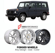 CUSTOM CLASSIC VINTAGE RESTOMOD RETRO OLD SCHOOL FORGED WHEELS RIMS for MERCEDES-BENZ G-CLASS W463 1990 - 2018

Custom forged wheels for Mercedes-Benz G-Class W463 1990 - 2018. Classic, vintage, restomod wheel designs made to order in custom sizes, offsets, colors and finishes.

We manufacture premium quality forged wheels rims for Mercedes-Benz G-Class W463 1990 - 2018 in any design, size, color.

THIS WHEEL DESIGN CAN BE CUSTOM-MADE FOR YOUR CAR IN ANY SIZE AND COLOR OPTIONS
Available in monoblock, 2-piec